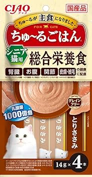 Amazon.co.jp: CIAO (チャオ) ちゅ～るごはん シニア猫用 とり